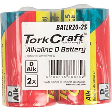 Battery D 1.5V X2 Pack Lr20 2S Shrink Wrap Alkaline (Moq 48)