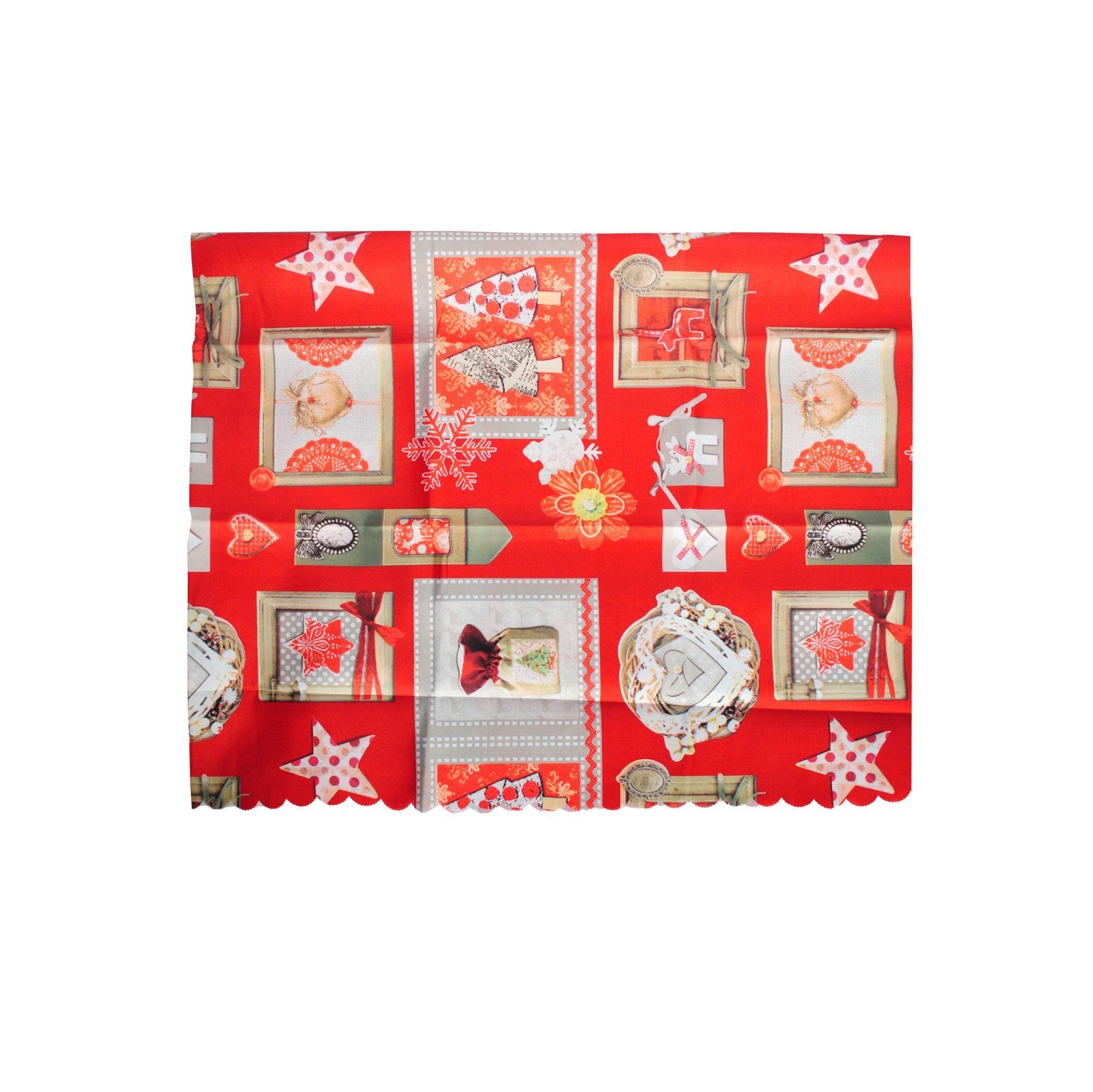 XMAS TABLE CLOTH HEARTS