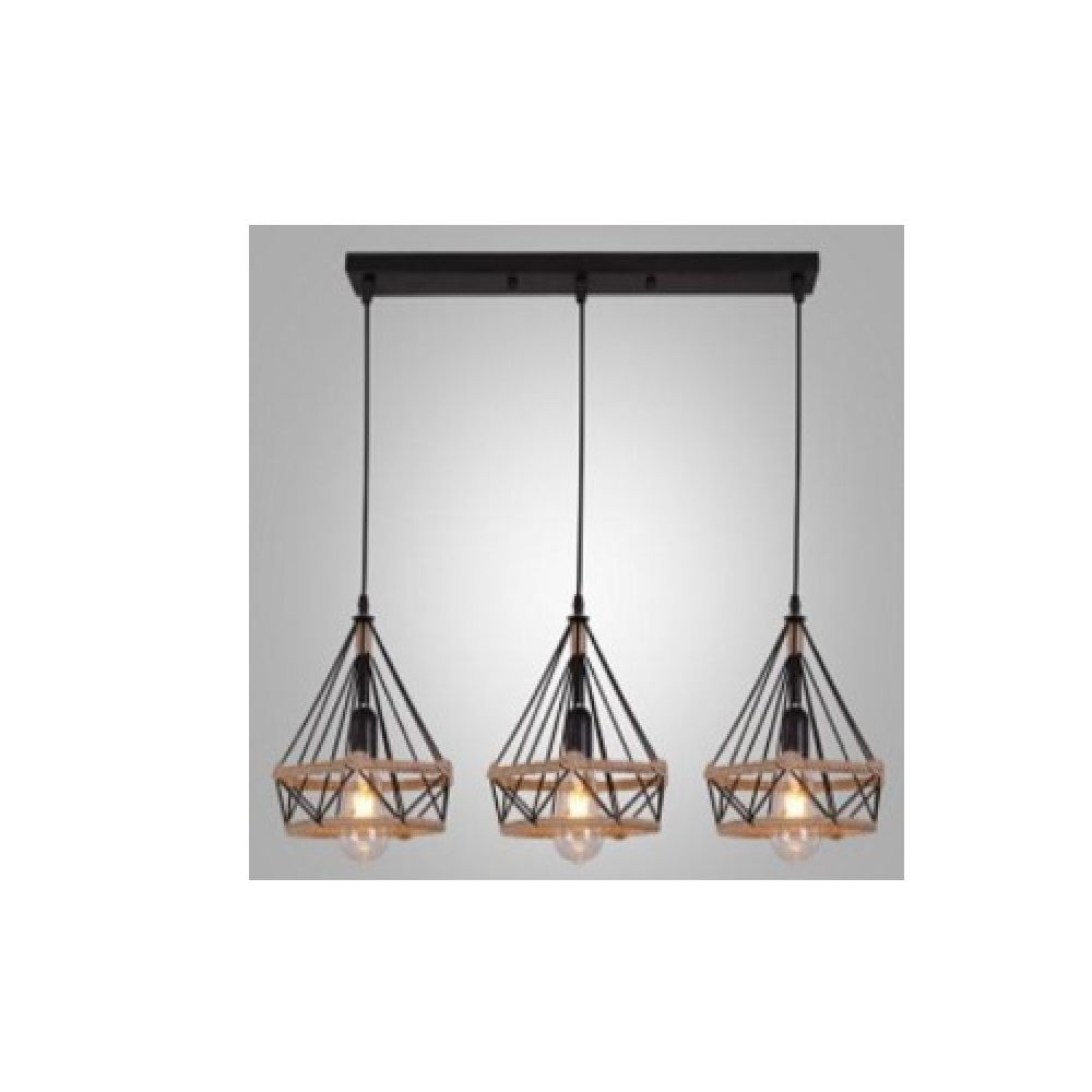 Three Hanging Stainless Steel Chandelier
