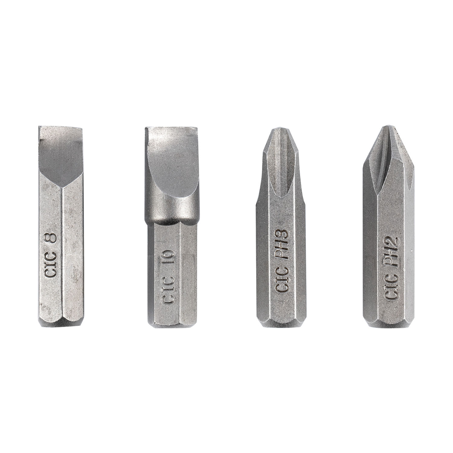 IMPACT DRIVER INSERT BITS 4PC 5/16' PH2/PH3/SL8MM/SL10MM
