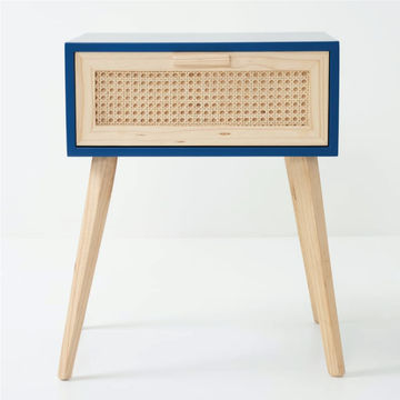 Kiweyo One Drawer Side Table - Kingfisher Blue