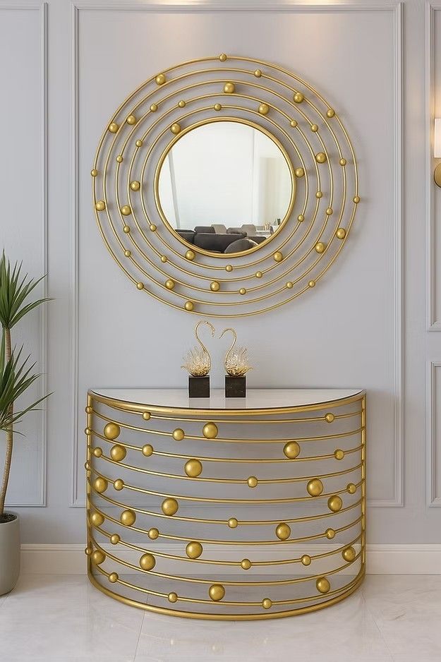 Gold Wall Console Set
