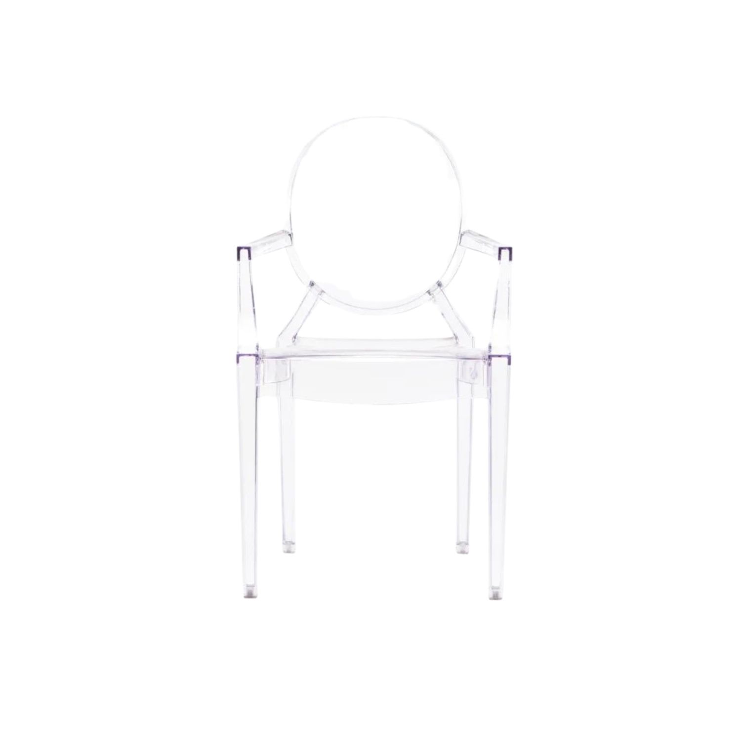 Ghost Deluxe Clear Polycarbonate Chair with Arms