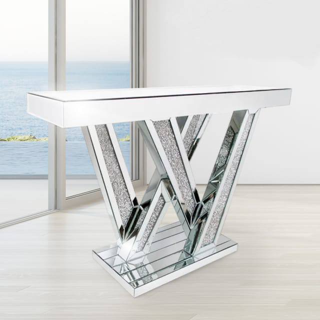 Violet Console Table Silver