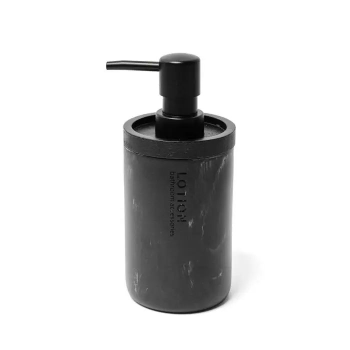 Woodly Soap Dispenser, Black Marble