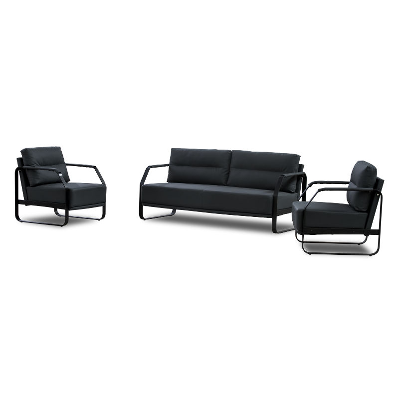 GOF Furniture - Mason Office Reception Couch, Black