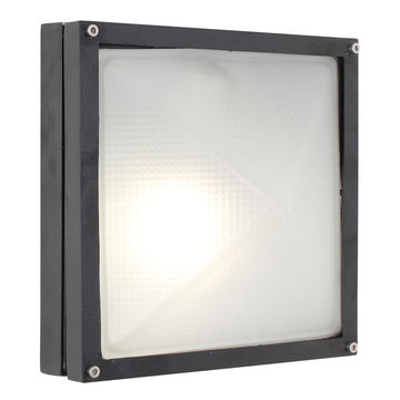 Eurolux - Square - Small - BulkHead - 210mm - Black - 1x60w
