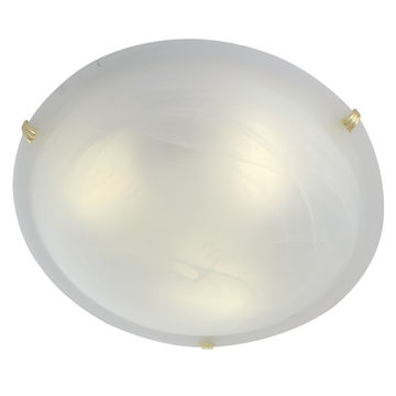 Eurolux - Alabaster - Ceiling Light - 400mm - Polished Brass - 2 Pack