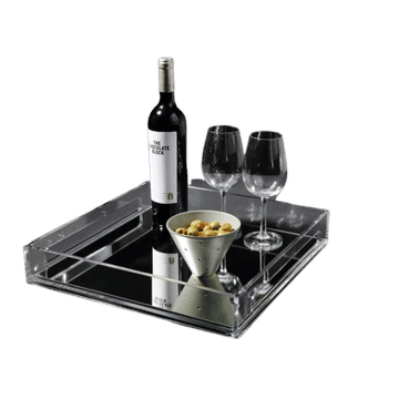 Acrylic Edge Tray Square Large