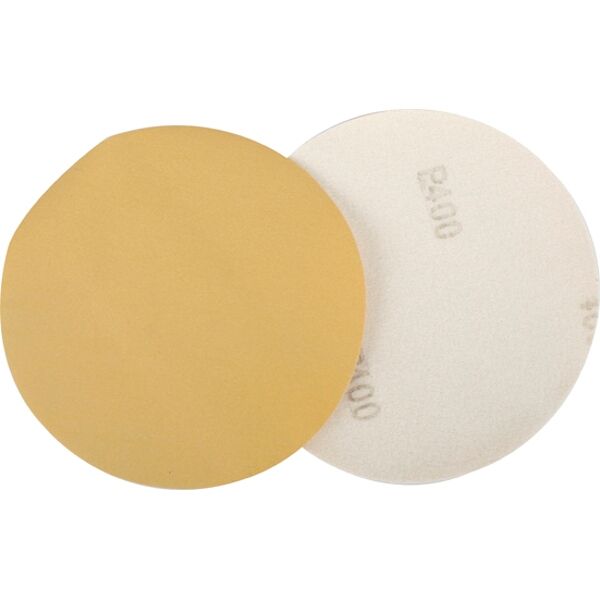Gold Disc (50 Pieces) 400 Grit 150Mm Without Hole Hook And Loop