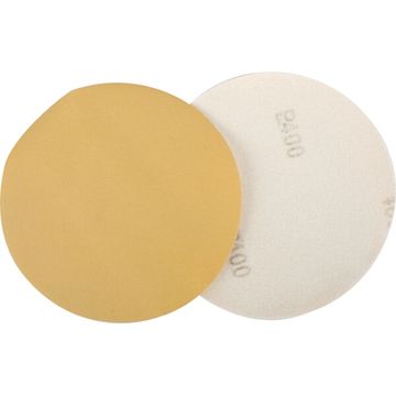 Gold Disc (50 Pieces) 400 Grit 150Mm Without Hole Hook And Loop