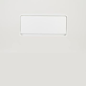 Khaya One Drawer Floating Side Table with Hidden Handle - White