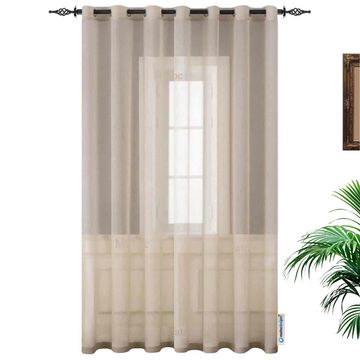 Matoc Designs Curtain - Mystic Voile - Taupe - Eyelet - 140cm W x 253cm H