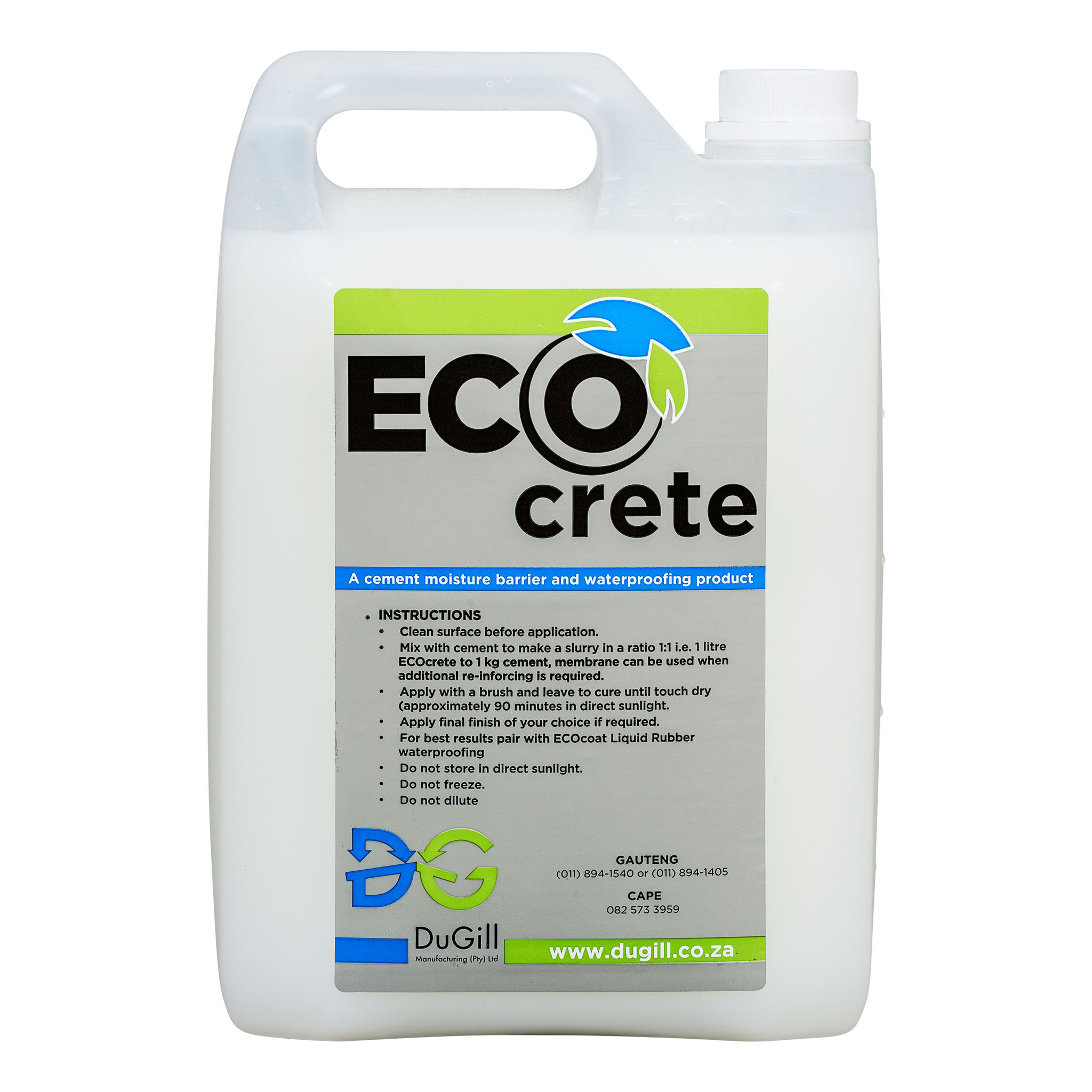 EcoCrete Concrete/Cement Waterproofing Barrier  5l