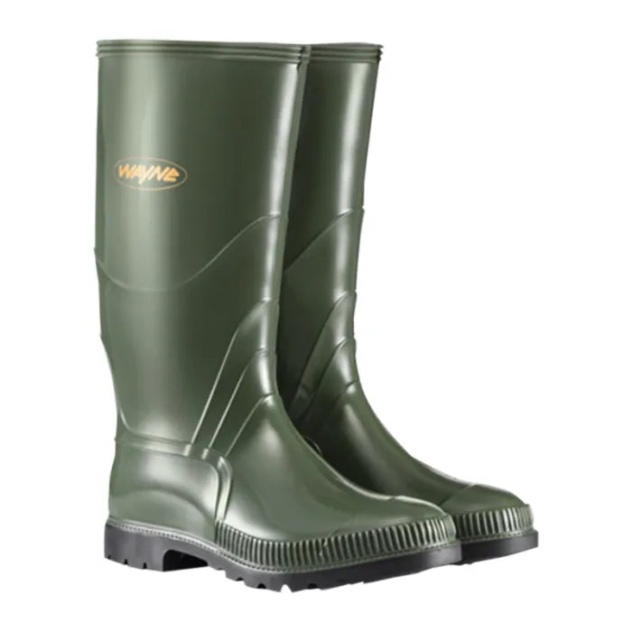 Wayne Gumboots Mens Olive/Black Size 7