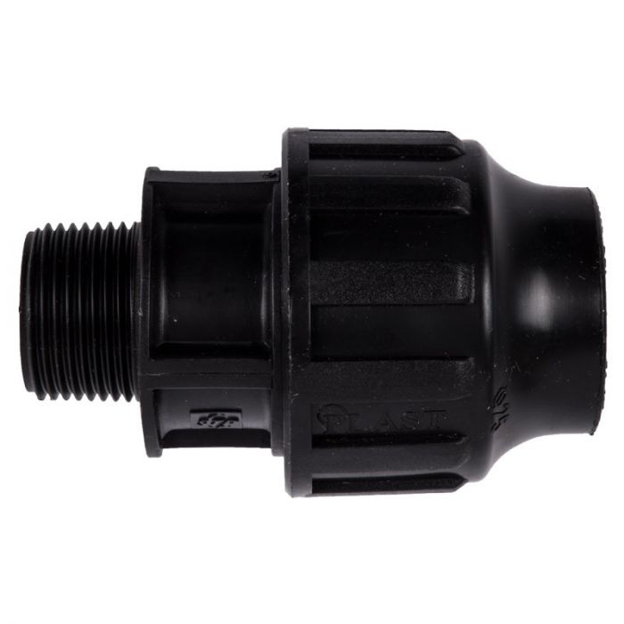 Agri Male Compression Adaptor TN - 40mm x 1.25 Inch - 3 Pack