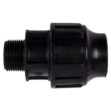 Agri Male Compression Adaptor TN - 40mm x 1.25 Inch - 3 Pack