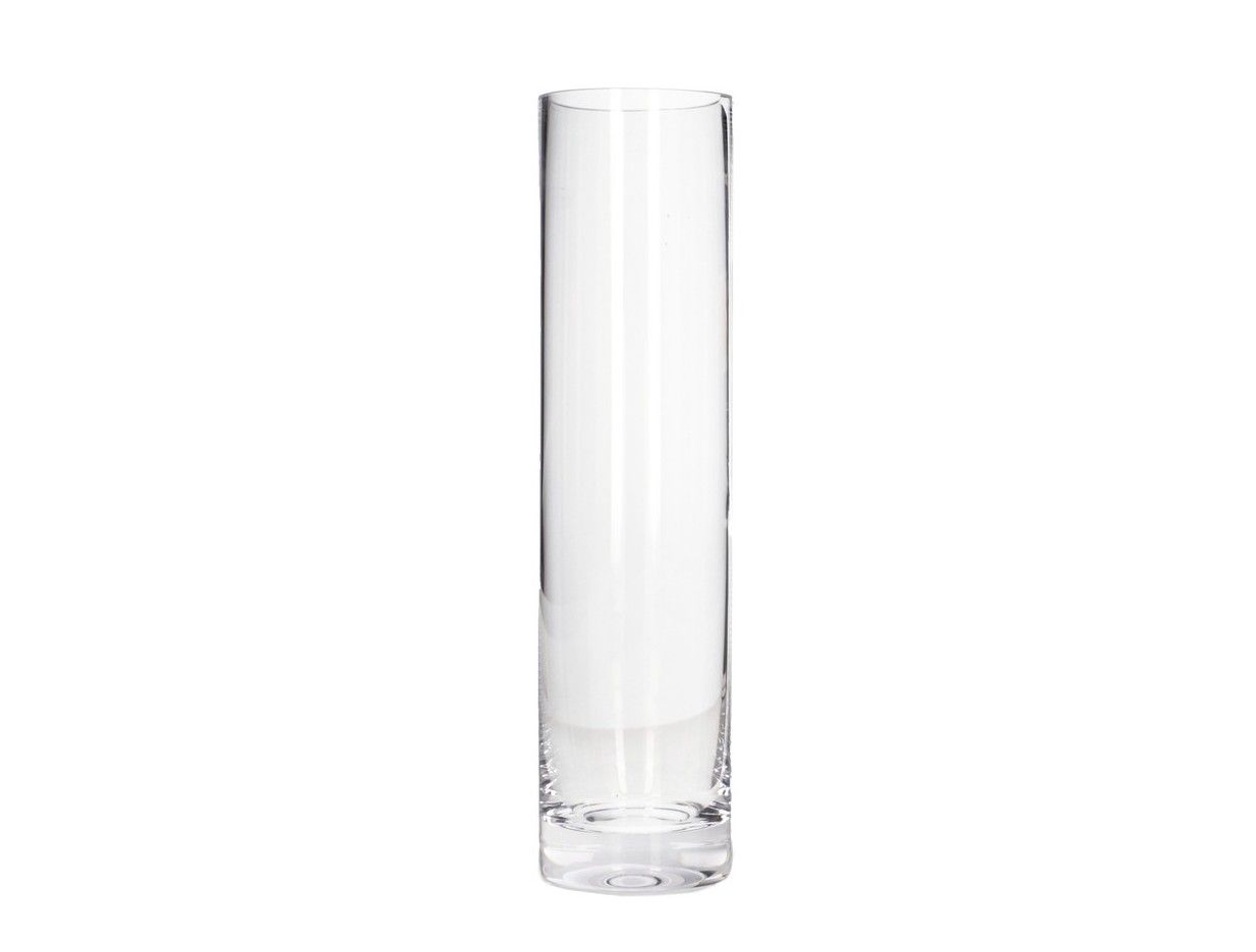 Danny Home Clear Cylindrical Glass Vase-Short