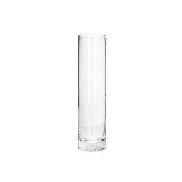 Danny Home Clear Cylindrical Glass Vase-Short