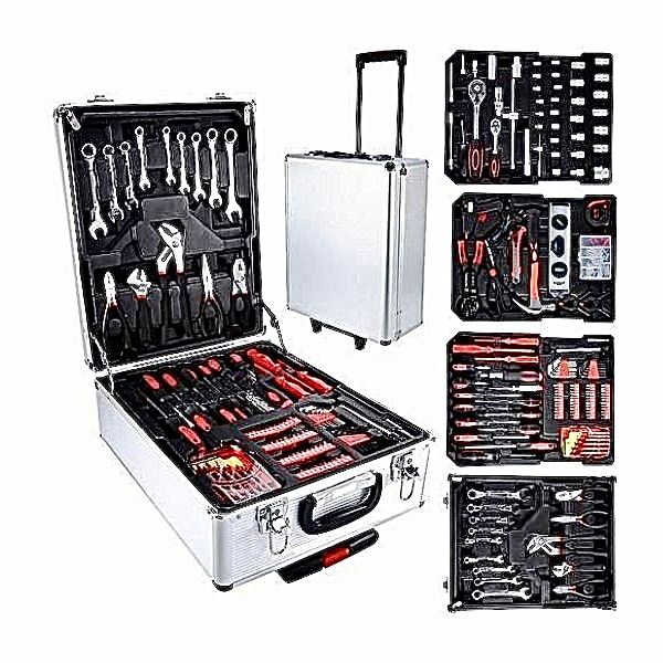 187 Piece Professional Chrome Vanadium Toolset with Combination Wrench