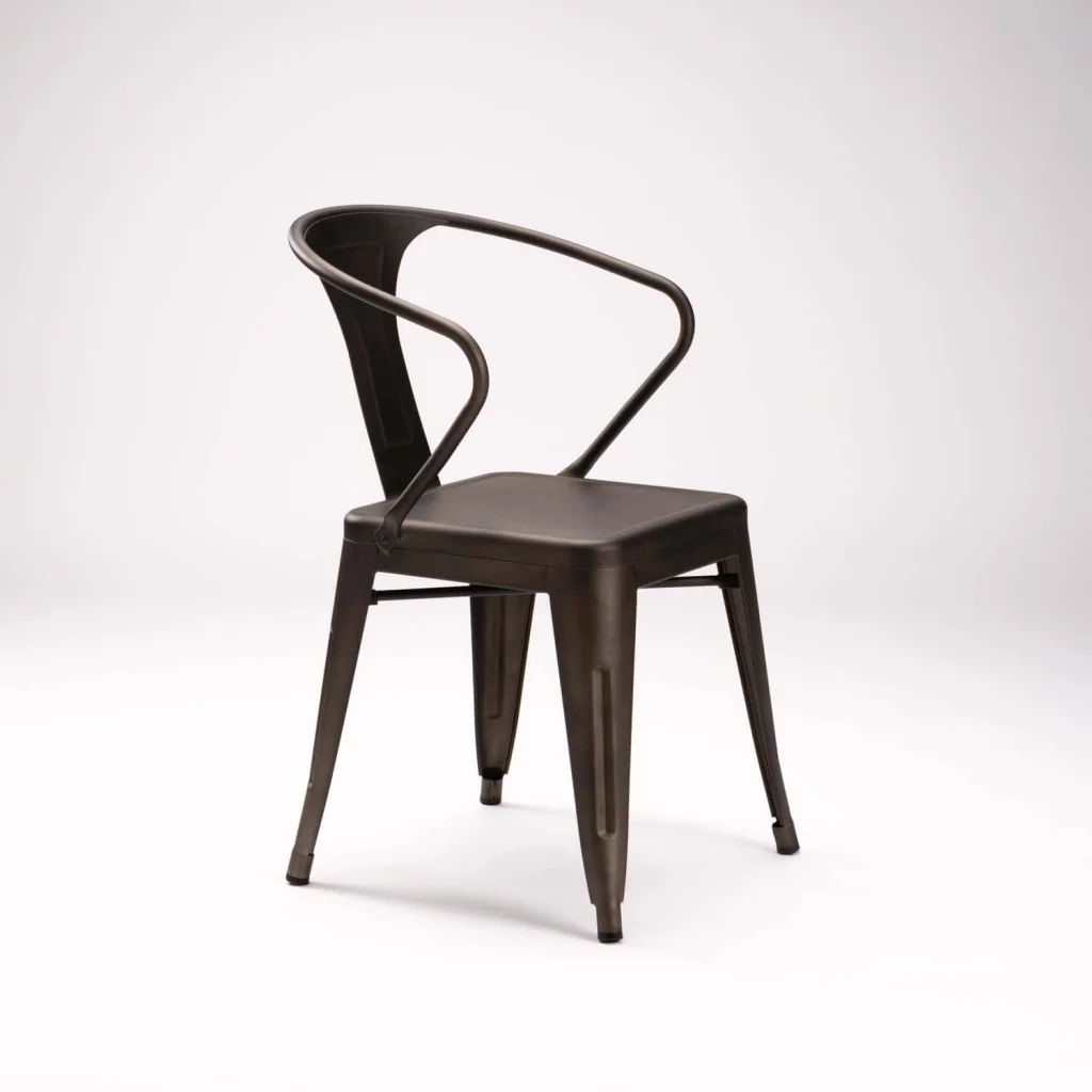 BRONX Armchair — Modern Upholstered Accent Chair with Metal Legs