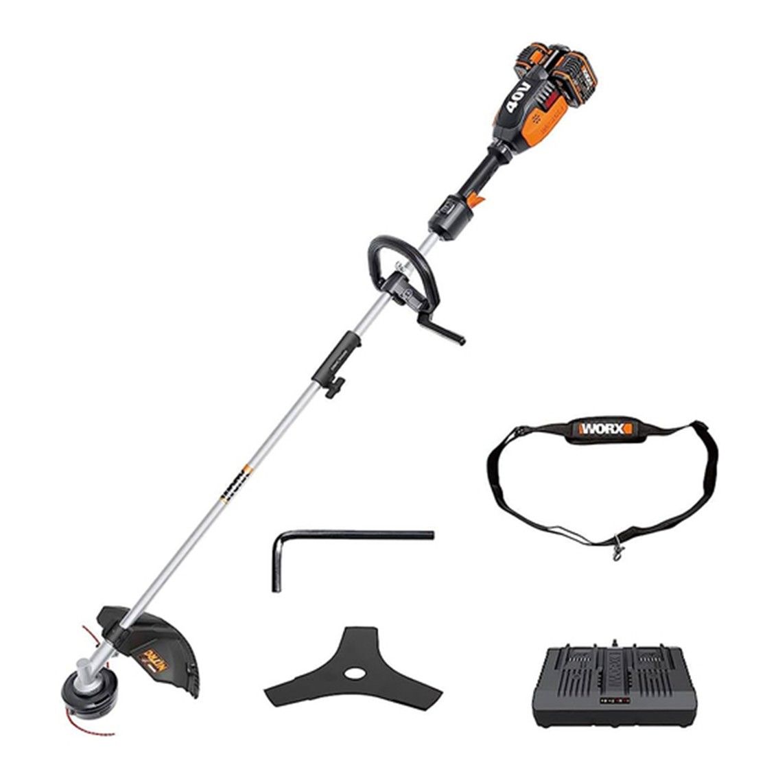 WORX NITRO Grass Trimmer 38cm 40V KIT