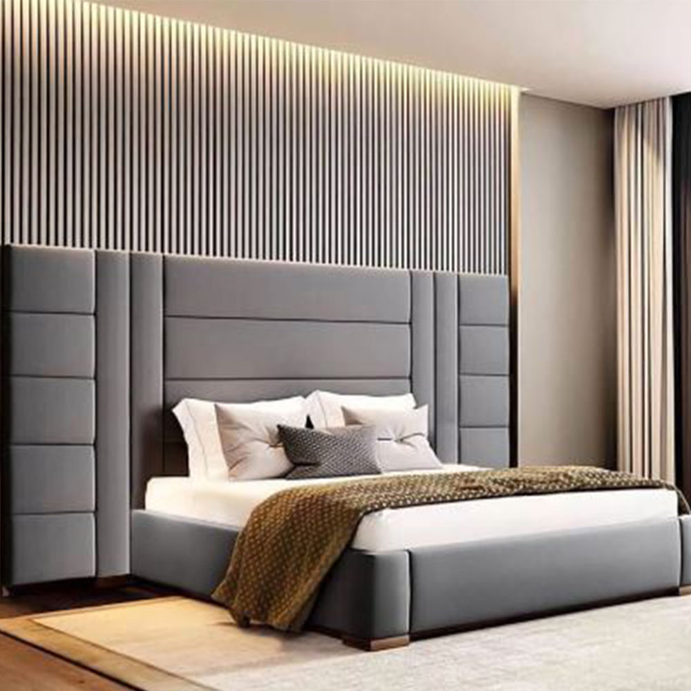 Alison Sleigh Bed King -Grey