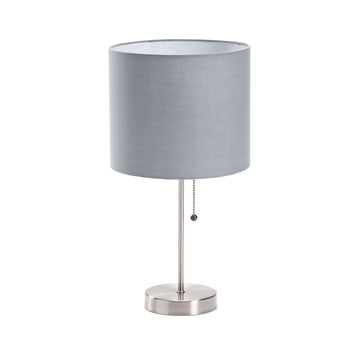 Vividitto - Brody Metal Base - Grey Fabric Shade