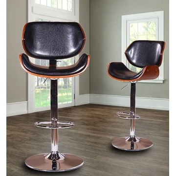 CozyCraft - Solid Back Barstool - Set of 2
