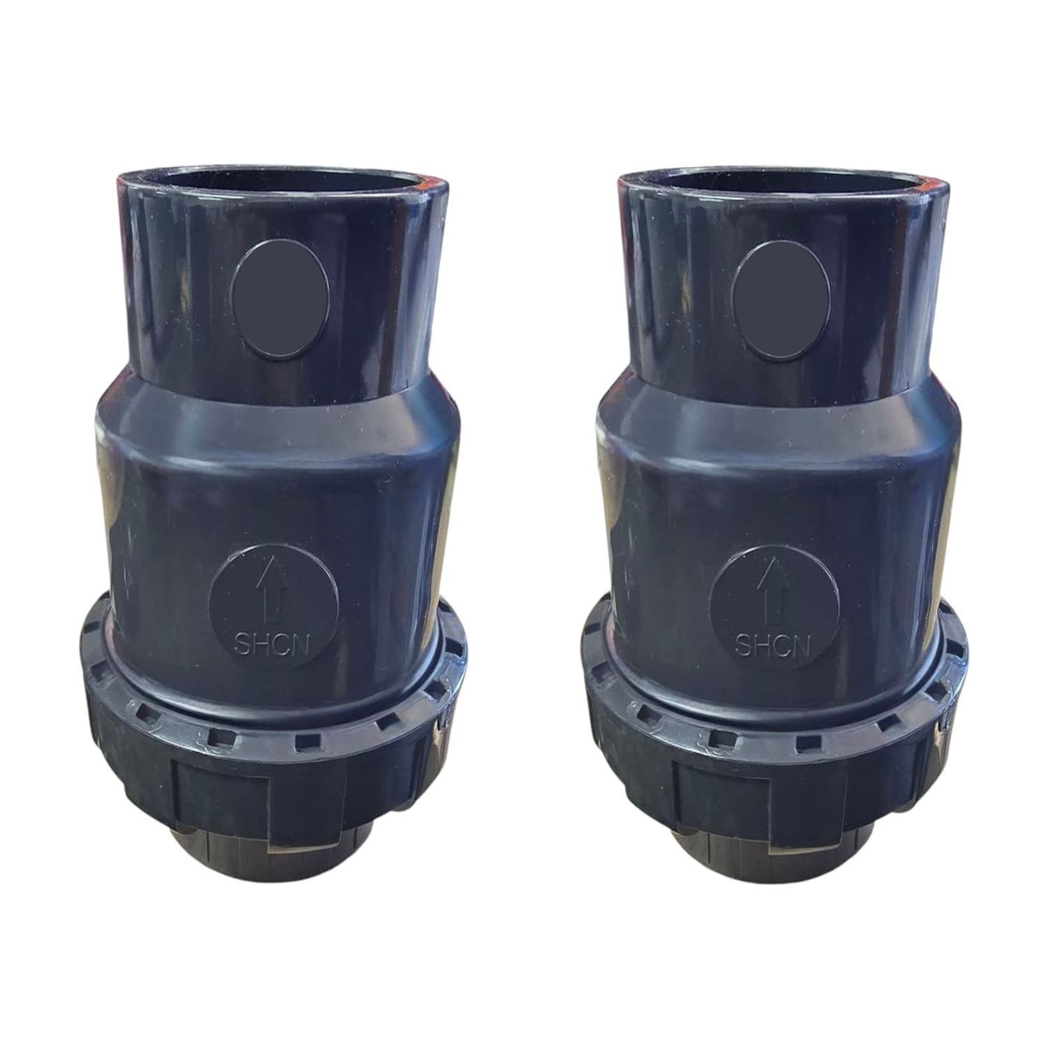 2 x 63mm Non-Return Valve With Union For Pools, Irrigation, Water Systems
