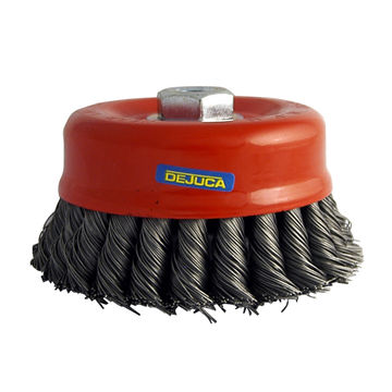 Dejuca - Wire Cup - Brush - 125mm - M14 - Thread - Knotted - 3 Pack
