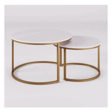 IG Furn- Space Savers Nesting Tables Gold Frame
