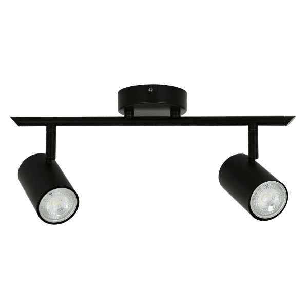 Zebbies Lighting Harper Two Light Black Spot Light