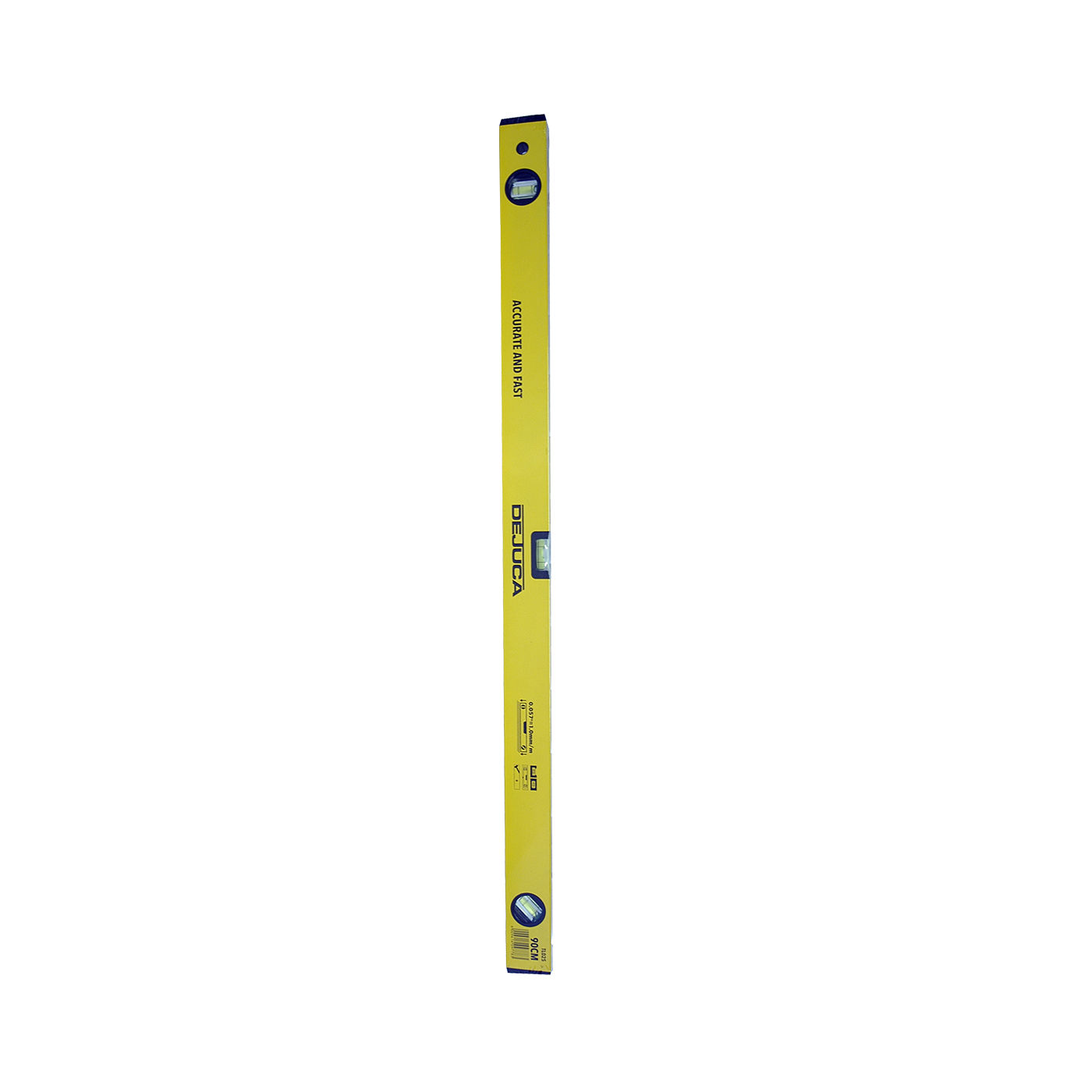 Dejuca - Spirit Level - Aluminum - 3 Vial - 1.5mm - 900mm - 6 Pack