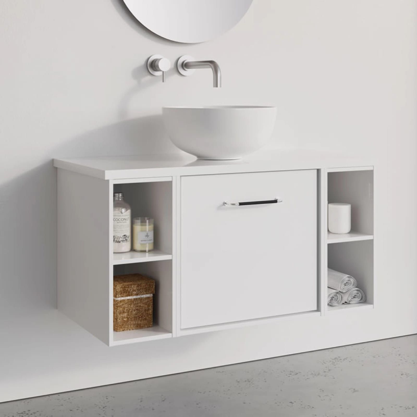 Shadow Texture Chrome Vanity