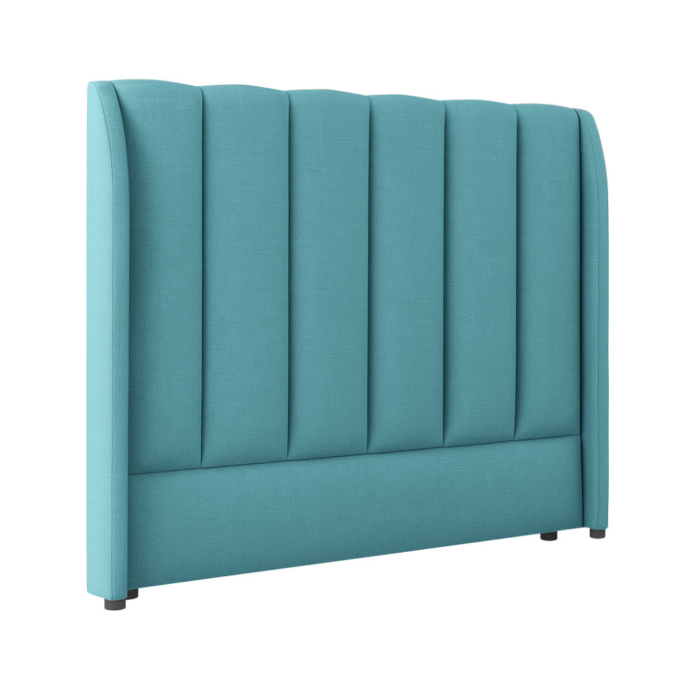 Celestia Upholstered Wingback Headboard Three Quarter Hydro