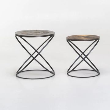 Vividitto - Paris Set of 2 Tables - Gold