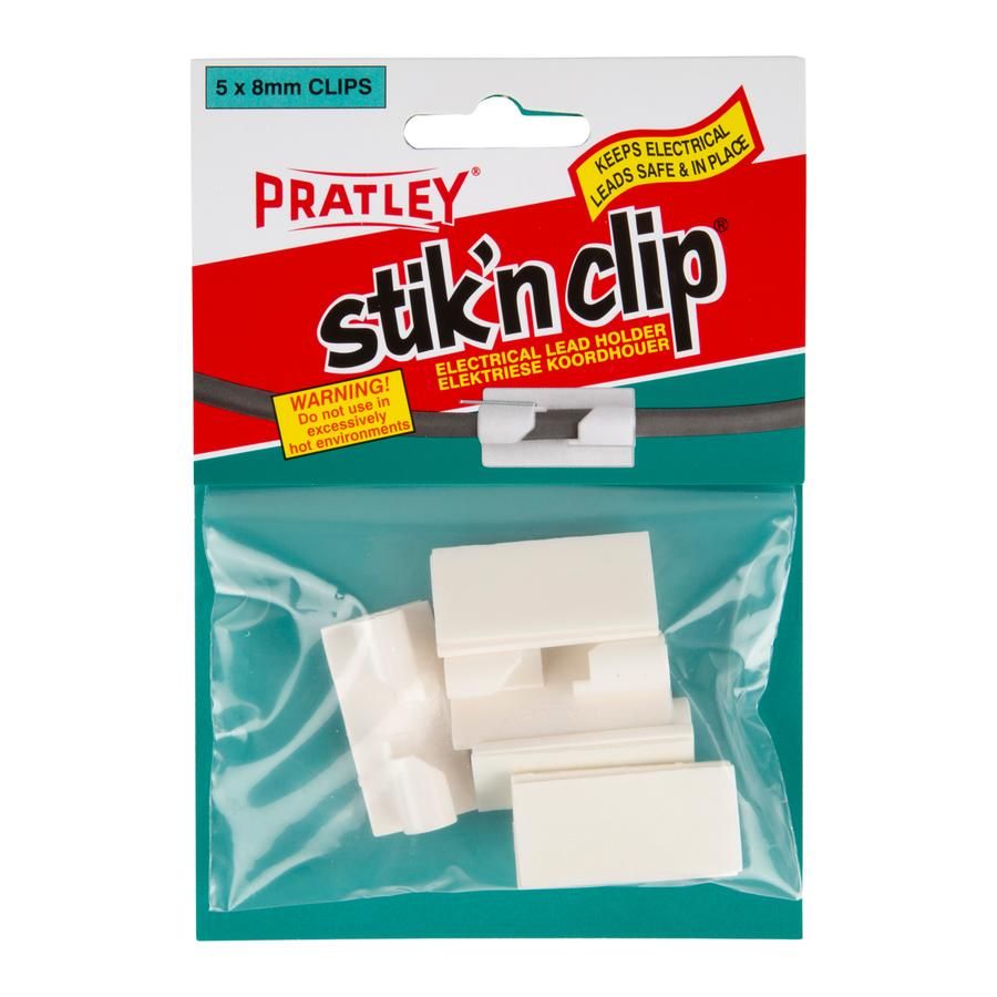 Pratley Stik N Clip 8Mm 5 Per Pack C