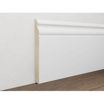 Skirting White MDF Wrapped 140mm x 14mm x 2400mm