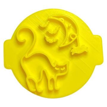 Home Hub Halloween Cat Cookie Embosser