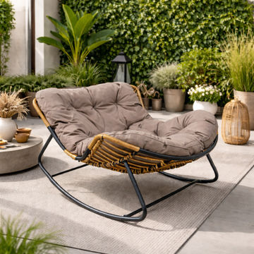 Cleo Rattan Rocking Chair