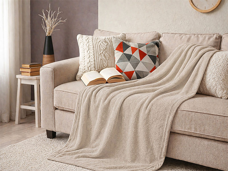 Everyday Collection Soft, Warm, Lightweight - Anti-Pill Polar Fleece - 150x180cm Abbey Stone - 01 Piece Pack