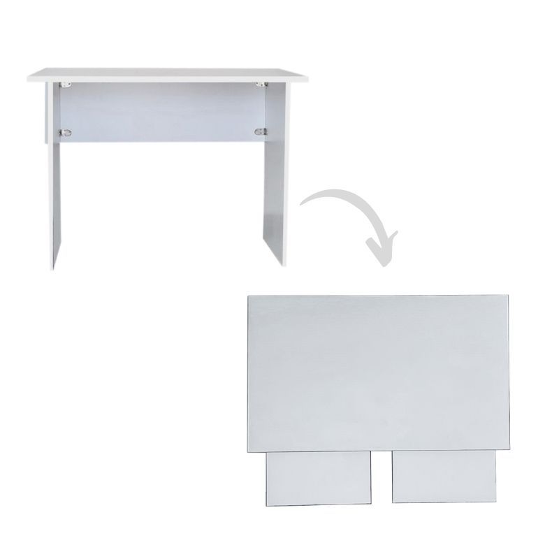 SpaceSave Flip n Flat Folding Portable Desk 100x60cm - White