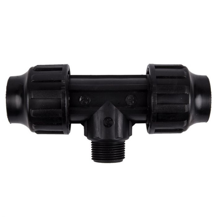 Male Compression Tee TN - Pipe Fittings - 50mm x 38.1mm - 3 Pack