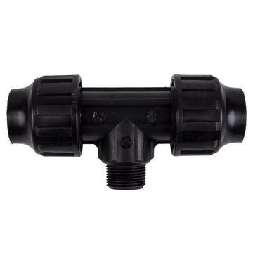 Male Compression Tee TN - Pipe Fittings - 50mm x 38.1mm - 3 Pack