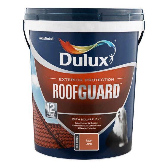 Dulux Roofguard Acrylic Roof Paint Tuscan Orange 20L