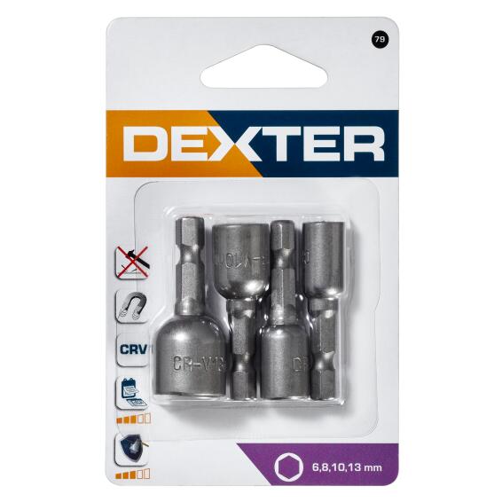 Set Of 4 Magmetic Nuts Driver Set Dexter