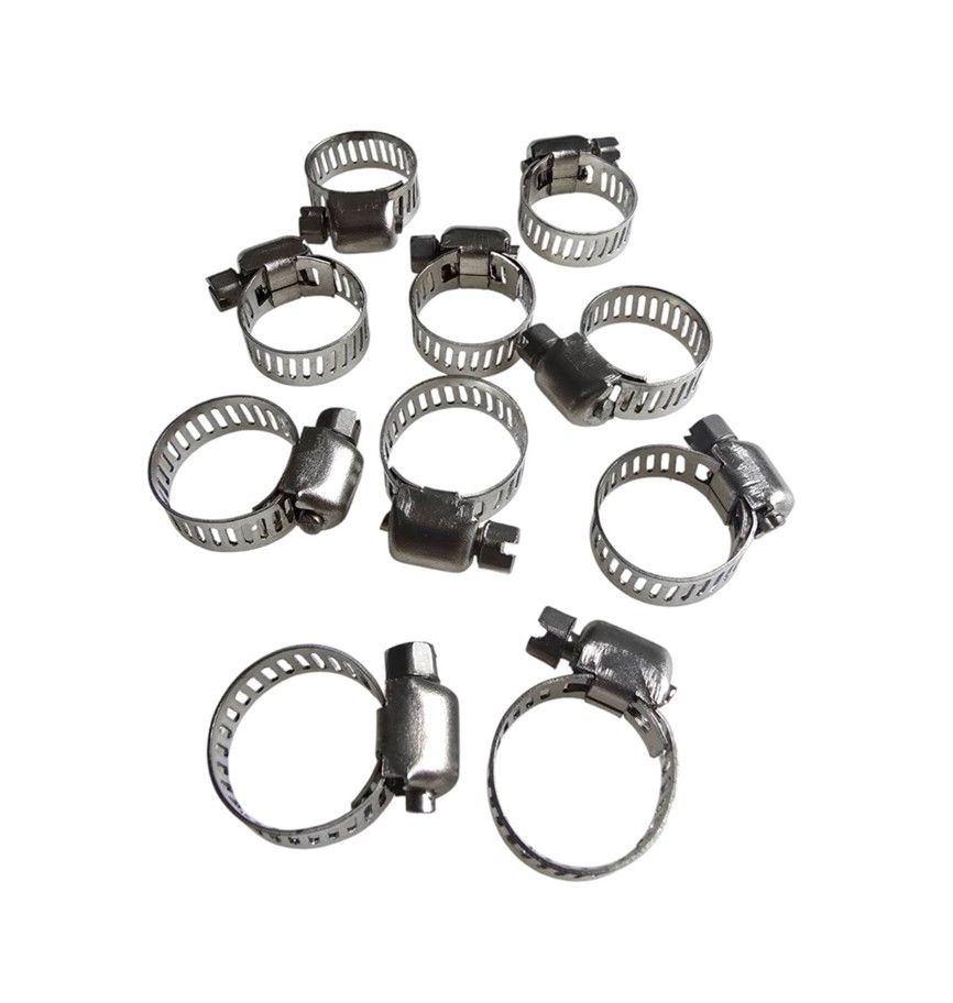 NT TOOLS - Steel Hose Clamps 10-16mm - 10 Pcs