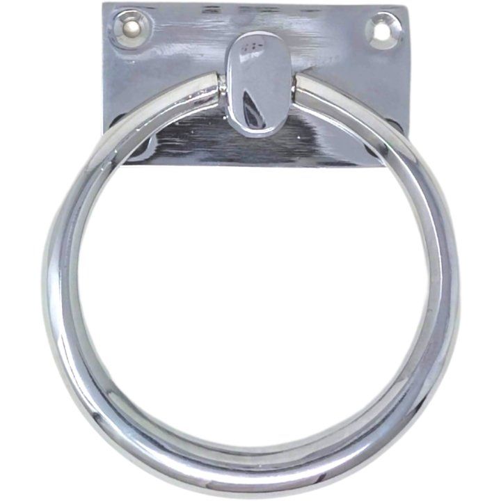 Classical Ring Handle with Square Back Plate 100mm