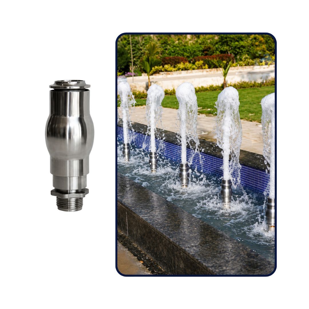 Stainless Steel Foam Jet Fountain Nozzle - 25mm